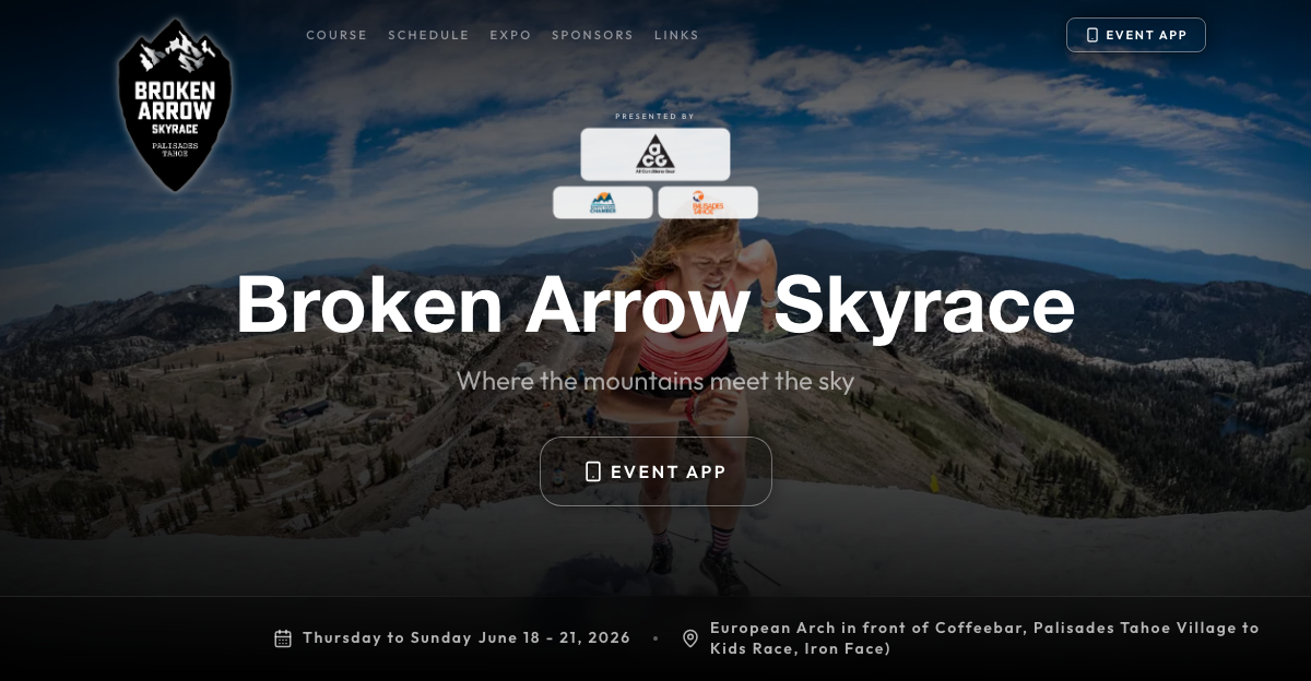 Broken Arrow Skyrace public website